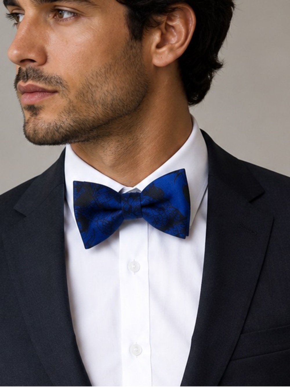 Spider-Man Blue Patterned Bow Tie - Men's Accessory